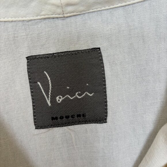 Mouche Vintage White Linen Swing Jacket - Picture 2 of 3